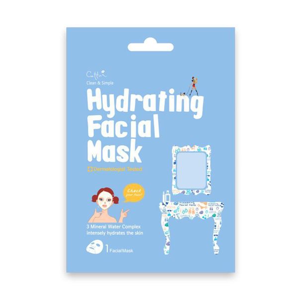 Cettua Clean & Simple Hydrating Facial Mask Μάσκα Προσώπου Ενυδάτωσης & Θρέψης 1τμχ