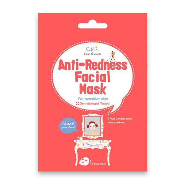 Cettua Clean & Simple Anti-Redness Facial Mask 1pc Κατά των Ερεθισμών & των Κοκκινίλων 1τμχ