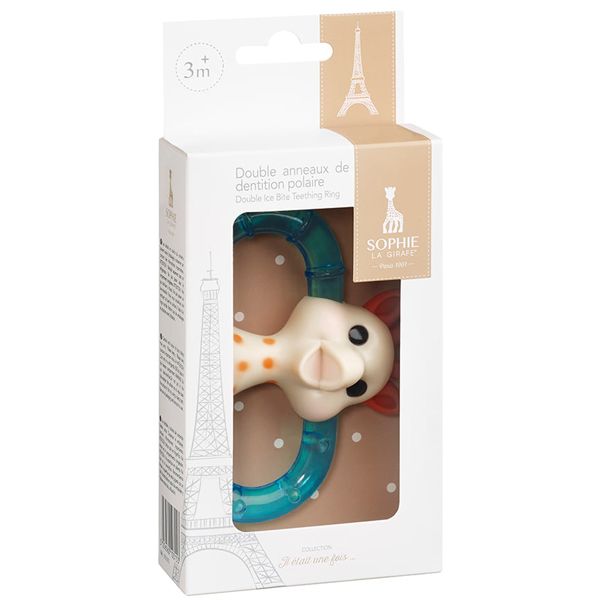 Sophie La Girafe Double Ice Bite Teething Ring 3m+