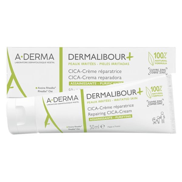 A-Derma Dermalibour+ Cica Cream Κρέμα Επανόρθωσης για το Ευαίσθητο Πρόσωπο & Σώμα 50ml