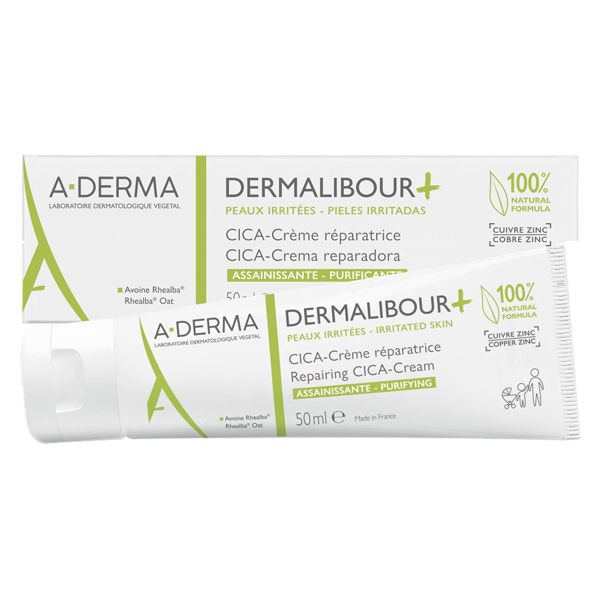 A-Derma Dermalibour+ Cica Cream Κρέμα Επανόρθωσης για το Ευαίσθητο Πρόσωπο & Σώμα 50ml