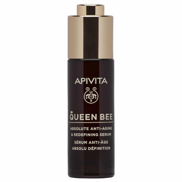 Apivita Queen Bee Ορός Προσώπου Απόλυτης Αντιγήρανσης & Ανόρθωσης Περιγράμματος με Βασιλικό Πολτό Ελεγχόμενης Αποδέσμευσης 30ml