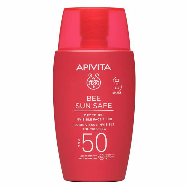 Apivita Bee Sun Safe Dry Touch Λεπτόρρευστη Αντηλιακή Κρέμα Προσώπου Με Θαλάσσια Φύκη & Πρόπολη Spf50 50ml