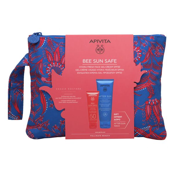 Apivita Bee Sun Safe Set με Αντηλιακή Ενυδατική Κρέμα-Τζελ Προσώπου Με Θαλάσσια Φύκη & Πρόπολη Spf50 50ml & Δώρο After Sun Δροσιστική Ενυδατική Κρέμα-Τζελ Προσώπου/Σώματος 100ml