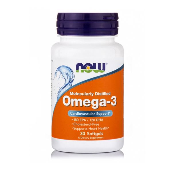 Now Molecularly Distilled Omega-3 100 Softgels