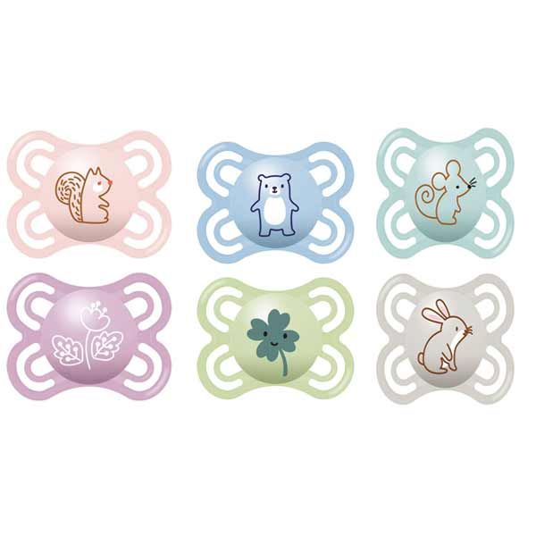 MAM Perfect Silky Silicon Pacifier 2-6m Unisex 2pcs