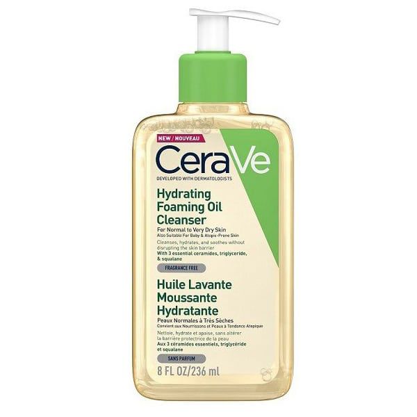 Cerave Hydrating Foaming Cleansing Oil Αφρώδες Λάδι Καθαρισμού Προσώπου & Σώματος για Όλη την Οικογένεια 236ml