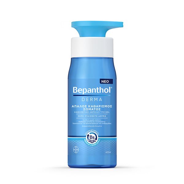 Bepanthol Derma Απαλό Gel Καθαρισμού Σώματος για το Ξηρό & Ευαίσθητο Δέρμα 400ml