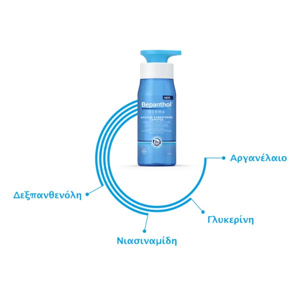 Bepanthol Derma Απαλό Gel Καθαρισμού Σώματος για το Ξηρό & Ευαίσθητο Δέρμα 400ml