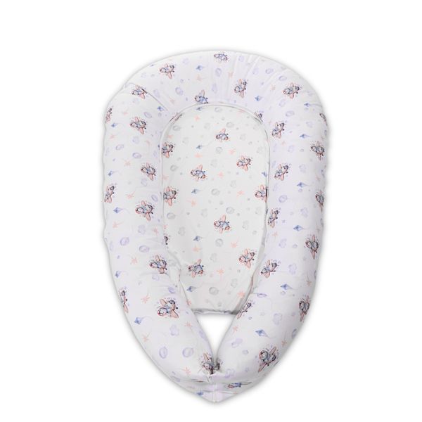 Lorelli Baby Nest Blue Aeroplane Μαξιλάρι Θηλασμού & Φωλιά Ύπνου 3σε1 110x70x15cm 1τμχ