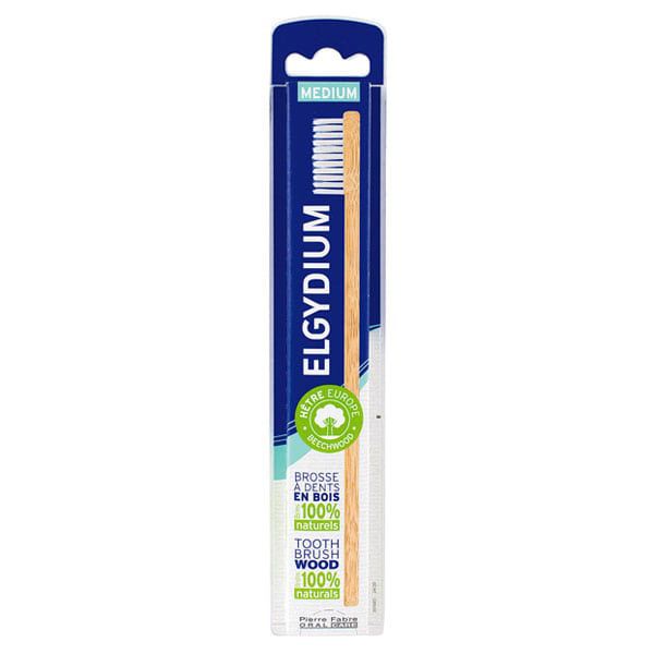 Elgydium Wood Toothbrush Soft Οικολογική Ξύλινη Οδοντόβουτσα Μέτριας Σκληρότητας 1τμχ