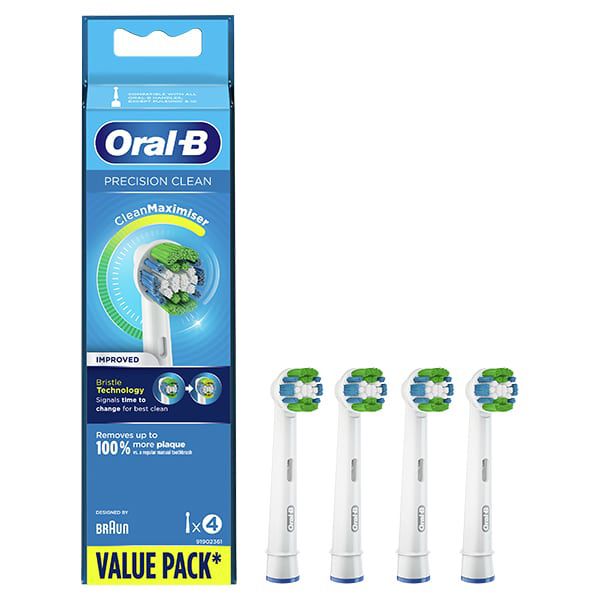 Oral-B Precision Clean Maximiser Ανταλλακτικά Ηλεκτρικής Οδοντόβουρτσας 4 τμχ