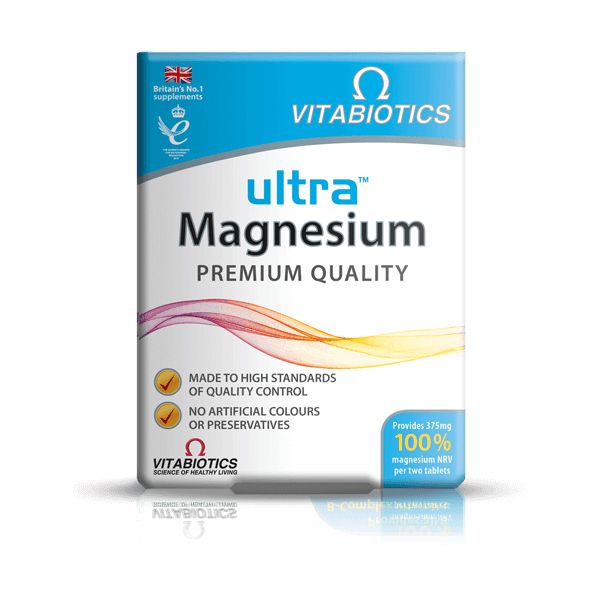 Vitabiotics Ultra Magnesium Συμπλήρωμα Διατροφής Μαγνησίου 375mg 60 ταμπλέτες