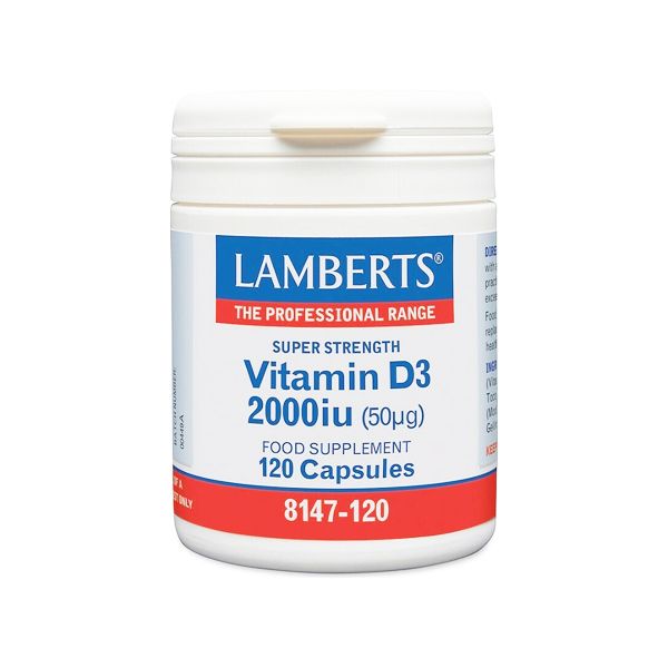 Lamberts Vitamin D3 2000iu 120 κάψουλες