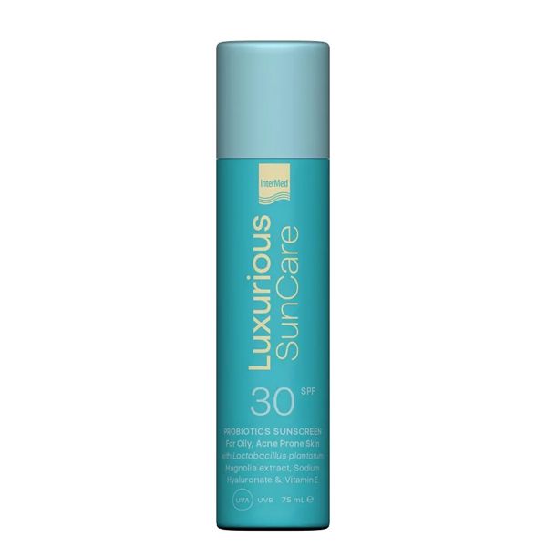 Luxurious Sun Care Probiotics Sunscreen Αντηλιακό Γαλάκτωμα Προσώπου με Προβιοτικά Spf30 75ml