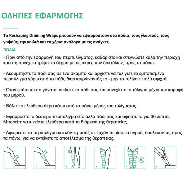 Collistar Body Reshaping Draining Wraps για Aναδιαμόρφωση & Aποστράγγιση 2x100 ml