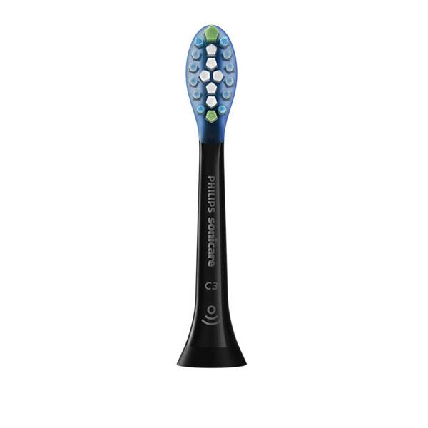 Philips Sonicare C3 Premium Plaque Defence Μαύρες Ανταλλακτικές Κεφαλές Οδοντόβουρτσας Sonic 2τμχ