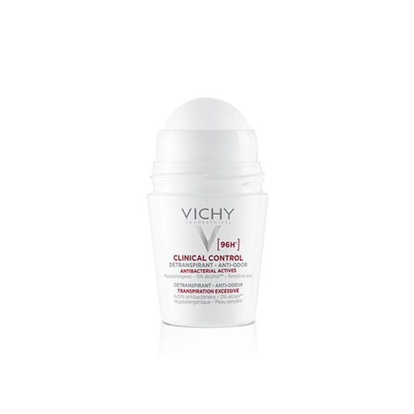 Vichy Clinical Control 96H Αποσμητικό Roll-On κατά της Εφίδρωσης για Ευαίσθητες Επιδερμίδες 50 ml