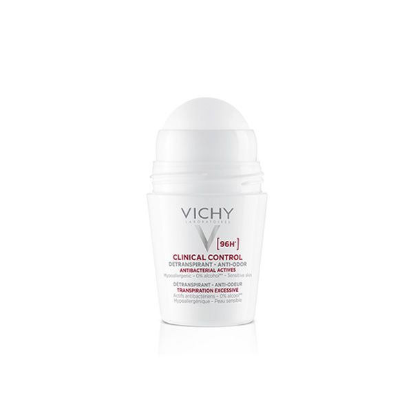 Vichy Clinical Control 96H Αποσμητικό Roll-On Κατά της Εφίδρωσης για Ευαίσθητες Επιδερμίδες 50ml