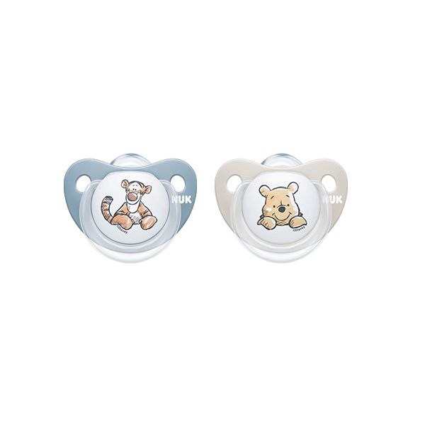 Nuk Trendline Disney Winnie the Pooh Πιπίλα Σιλικόνης 6-18m 2τμχ (Διάφορα Χρώματα)