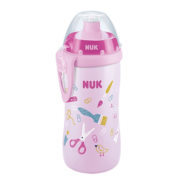 Nuk Junior Cup Παγουράκι με Καπάκι Push-Pull 18m+ 300ml (Διάφορα Χρώματα) 1τμχ