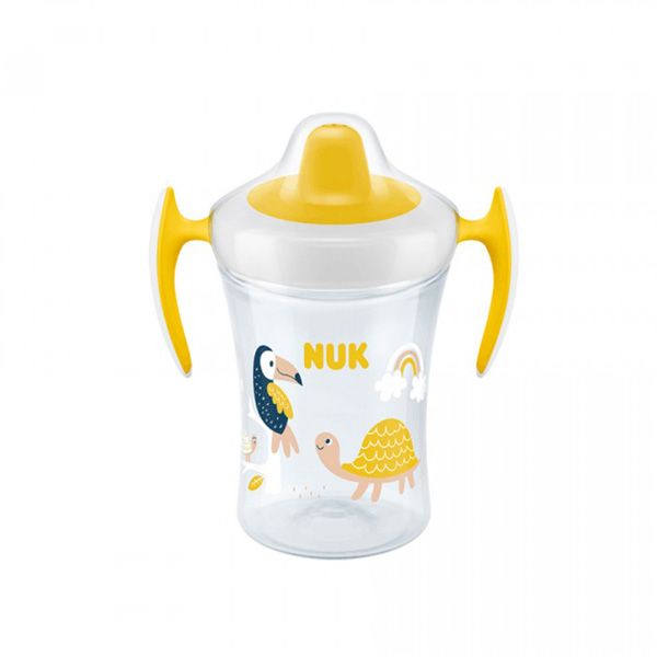 Nuk Trainer Cup Κύπελλο Εκπαίδευσης με Μαλακό Στόμιο 6m+230ml (Διάφορα Χρώματα & Σχέδια) 1τμχ