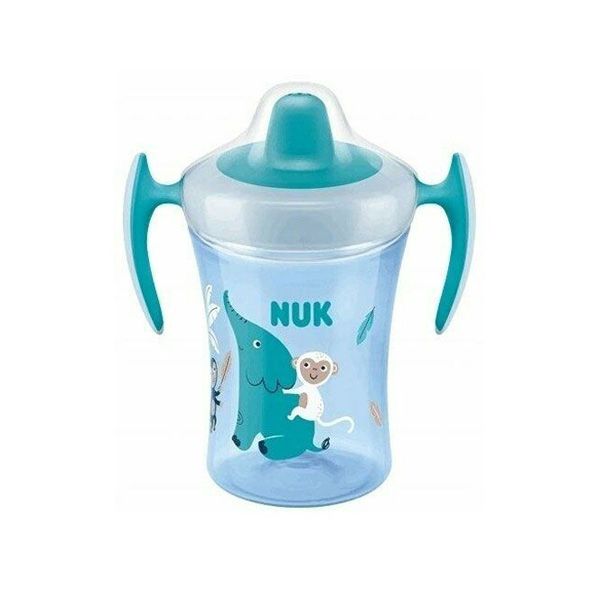 Nuk Trainer Cup Κύπελλο Εκπαίδευσης με Μαλακό Στόμιο 6m+230ml (Διάφορα Χρώματα & Σχέδια) 1τμχ