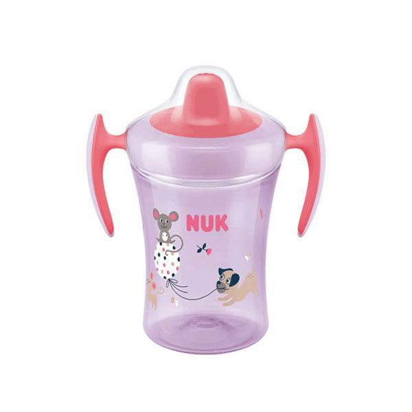 Nuk Trainer Cup Κύπελλο Εκπαίδευσης με Μαλακό Στόμιο 6m+230ml (Διάφορα Χρώματα & Σχέδια) 1τμχ