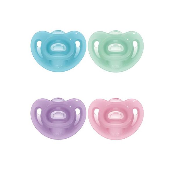 Nuk Sensitive Πιπίλα Σιλικόνης 6-18m (Διάφορα Χρώματα) 1τμχ
