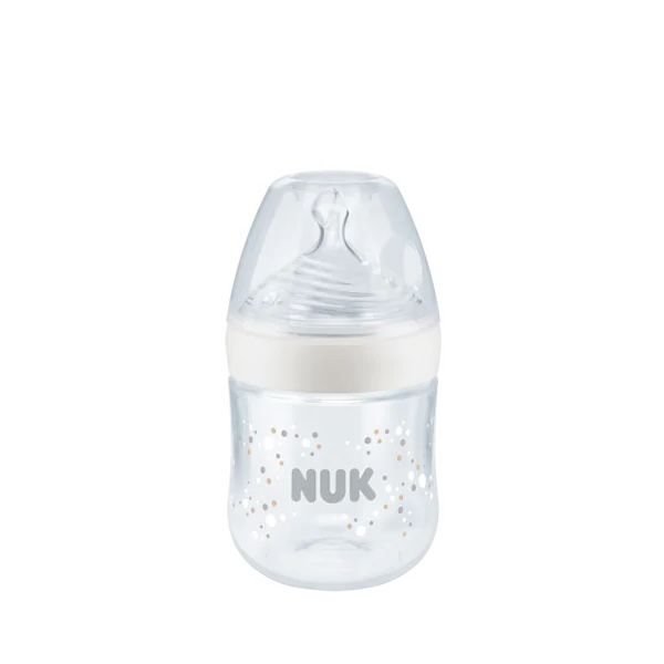 Nuk Nature Sense Πλαστικό Μπιμπερό με Δείκτη Ελεγχου Θερμοκρασίας & Πιπίλα Σιλικόνης Small 150ml (Διάφορα Χρώματα & Σχέδια) 1τμχ