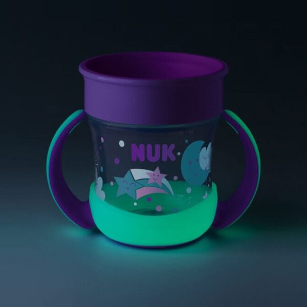 Nuk Mini Magic Cup Night Εκπαιδευτικό Κύπελλο 360° 6m+ 160ml (Διάφορα Χρώματα & Σχέδια) 1τμχ
