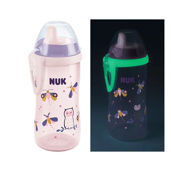 Nuk Kiddy Cup Night Παγουράκι με Ρύγχος 12m+ 300ml (Διάφορα Χρώματα & Σχέδια) 1τμχ