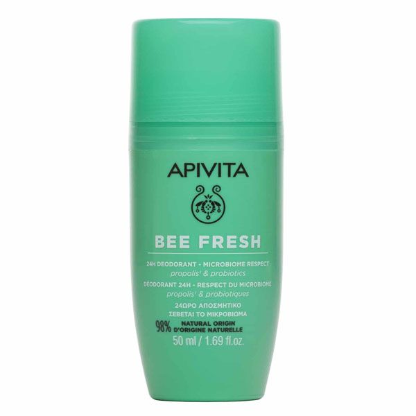 Apivita Bee Fresh 24ωρο Αποσμητικό Roll-On με Πρόπολη & Προβιοτικά 50 ml