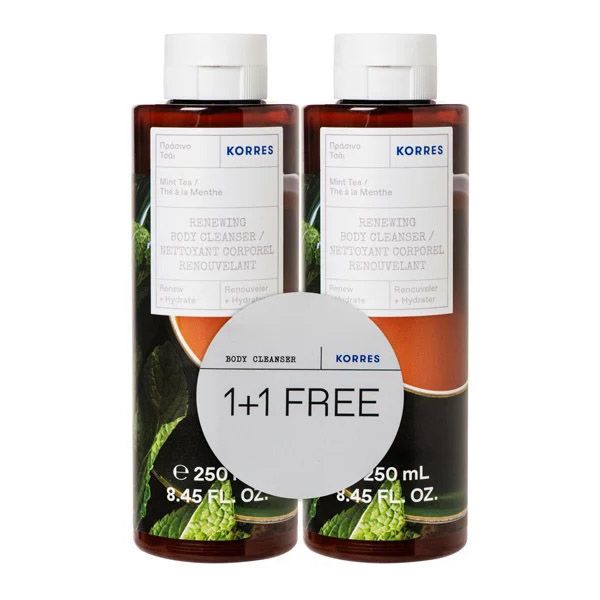 Korres Πράσινο Τσάι Αφρόλουτρο 250ml 1+1 Δώρο