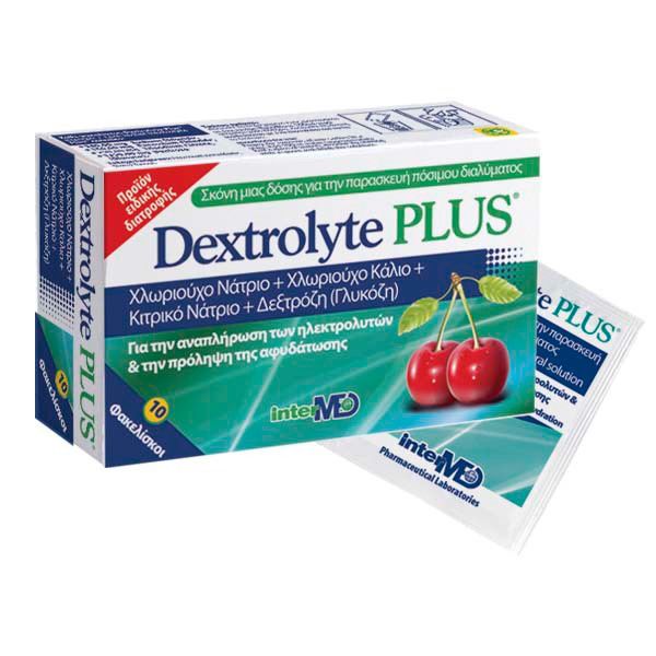 Dextrolyte Plus Ηλεκτρολύτες με Γεύση Κεράσι 10τμχ