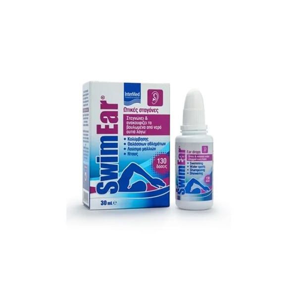 Intermed SwimEar Ear Drops Ωτικές Σταγόνες για Βουλωμένα Αυτιά 30ml