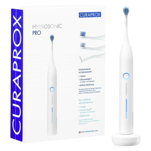 Curaprox Hydrosonic Pro Λευκή Ηλεκτρική Οδοντόβουρτσα με Τεχνολογία Sonic 1τμχ