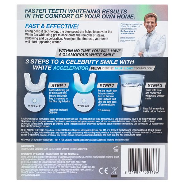 White Glo Accelerator Teeth Whitening Kit
