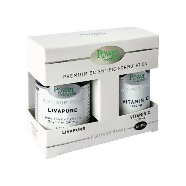 Power Health Platinum Livapure 30 δισκία & Δώρο Βιταμίνη C 1000mg 20 δισκία 1+1