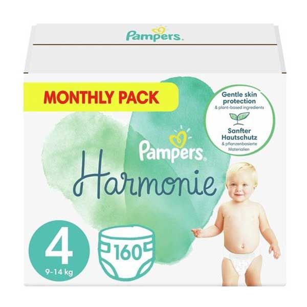 Pampers Harmonie Monthly Pack No4 9-14kg 160pcs