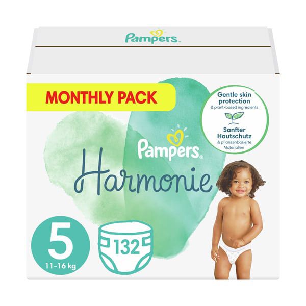 Pampers Harmonie Monthly Pack No5 11-16kg 132pcs
