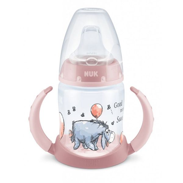 Nuk First Choice+ Disney Winnie the Pooh Μπιμπερό Εκπαίδευσης με Μαλακό Ρύγχος & Δείκτη Ελέγχου Θερμοκρασίας 150ml 6m+ (Διάφορα Χρώματα) 1τμχ