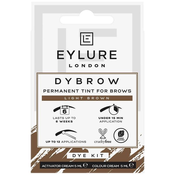 Eylure Dybrow Dye Kit Βαφή για τα Φρύδια Light Brown 1τμχ