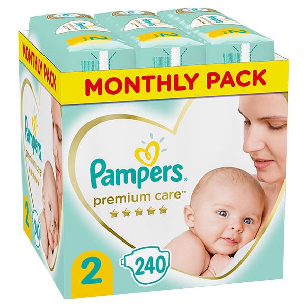 Pampers Premium Care Monthly Pack No2 4-8kg 240 τμχ