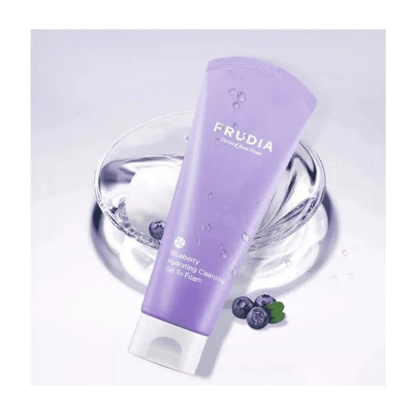 Frudia Blueberry Hydrating Cleansing Gel To Foam Αφρώδες Τζελ Καθαρισμού Προσώπου με Εκχύλισμα Μύρτιλου 145ml