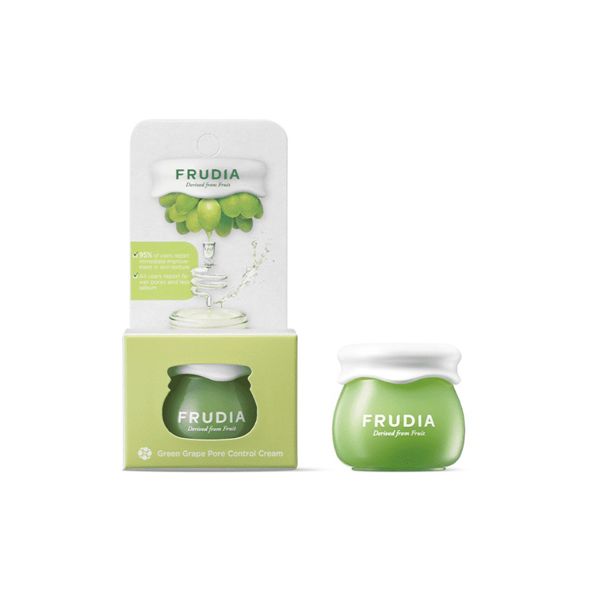 Frudia Green Grape Pore Control Mini Cream Ενυδατική Κρέμα Προσώπου για Ρύθμιση & Λείανση των Πόρων 10g