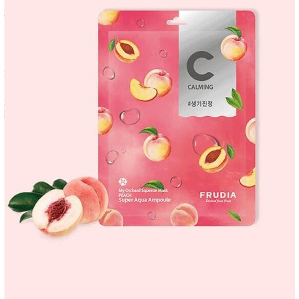 Frudia My Orchard Squeeze Face Mask Peach Υφασμάτινη Μάσκα Προσώπου με Εκχύλισμα Ροδάκινου για Λάμψη & Φωτεινότητα 20ml