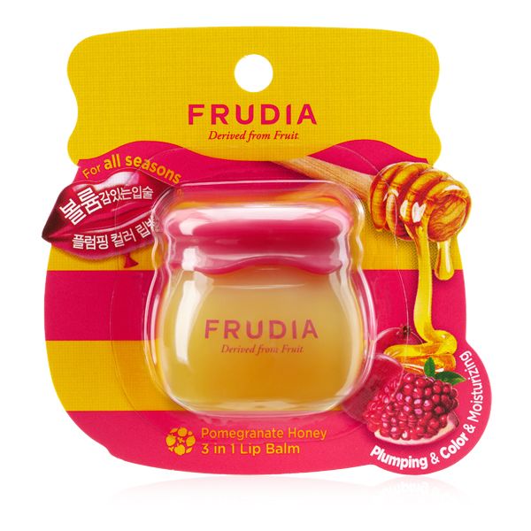 Frudia Fruit Special Lip Care Pomegranate Honey Lip Balm 3 σε 1 Βάλσαμο Χειλιών για Όγκο, Χρώμα & Ενυδάτωση 10ml