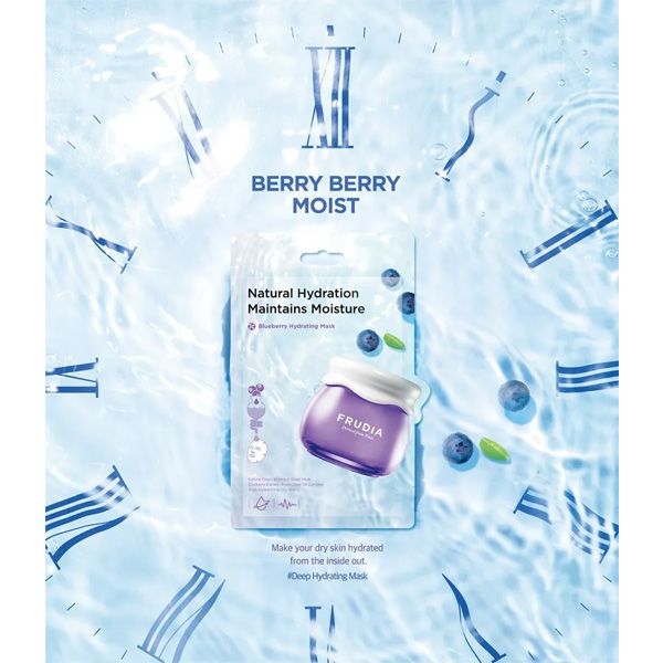 Frudia Blueberry Hydrating Face Mask Ενυδατική Υφασμάτινη Μάσκα Προσώπου με Εκχύλισμα Μύρτιλου 20ml