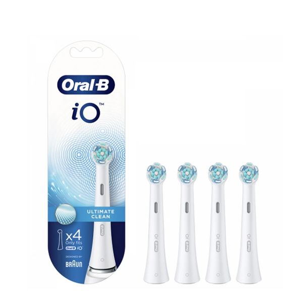 Oral-B iO Ultimate Clean White Ανταλλακτικά Ηλεκτρικής Οδοντόβουρτσας 4τμχ